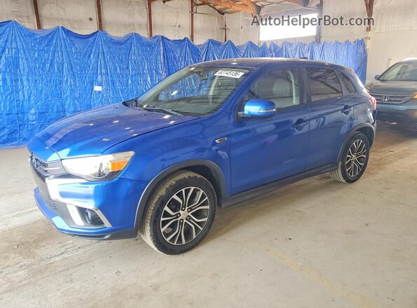 JA4AR3AW2JU000844 2018 MITSUBISHI OUTLANDER Blue Rear left