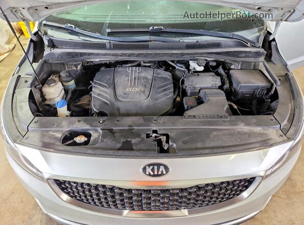 KNDMB5C19G6178073 2016 KIA SEDONA Silver Widok naklejki z numerem VIN