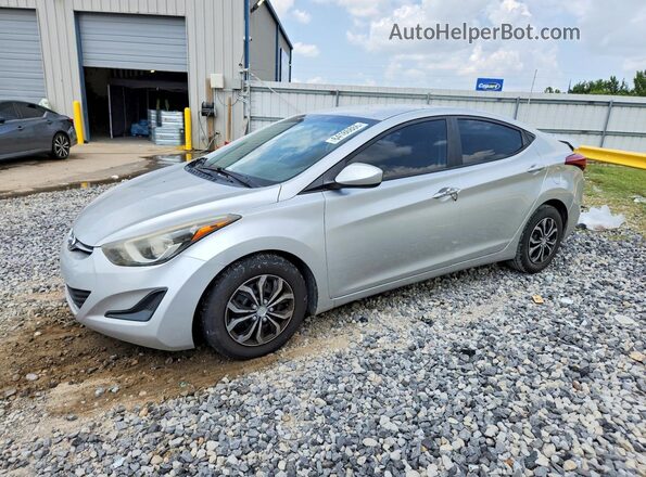 5NPDH4AE3GH709689 2016 HYUNDAI ELANTRA Серебряный Задняя левая четверть