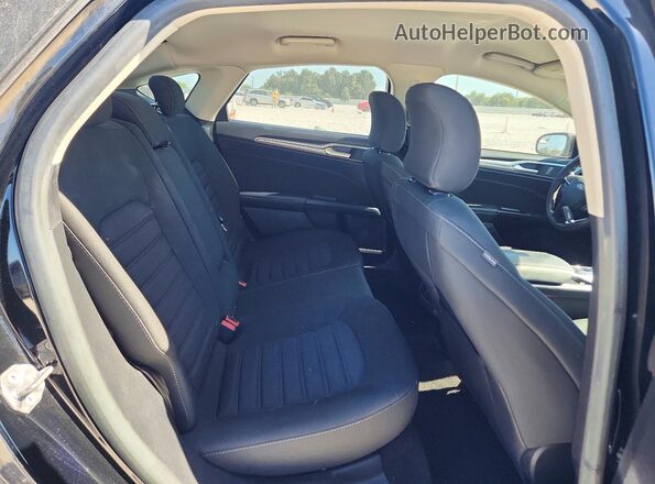 3FA6P0HD5JR176482 2018 FORD FUSION Black უკანა სალონის ხედი