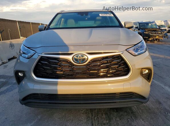 5TDAARAH2NS514429 2022 TOYOTA HIGHLANDER Gray Widok z tyłu