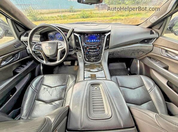 1GYS4KKJ2LR110640 2020 CADILLAC ESCALADE Black უკანა სავარძლების ხედი
