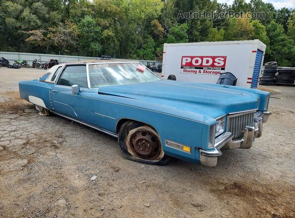 6L47520421187 1972 CADILLAC ELDORADO Blue წინა ხედი