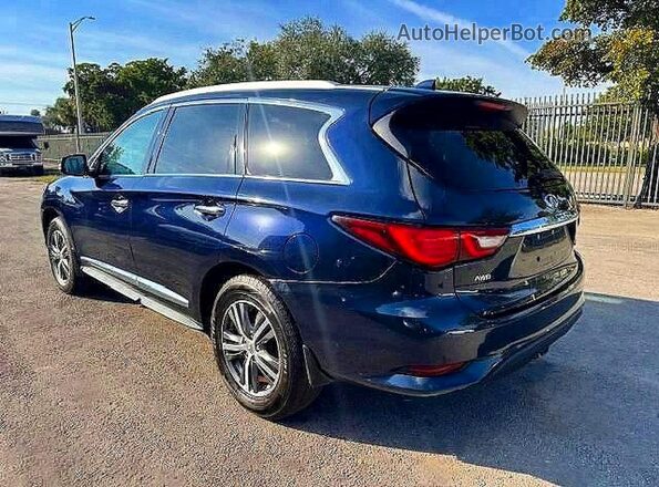 5N1DL0MM4KC561014 2019 INFINITI QX60 Blue Rear right