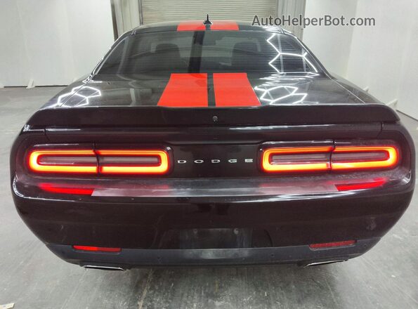 2C3CDZGG7HH589374 2017 DODGE CHALLENGER Black წინა სალონის ხედი