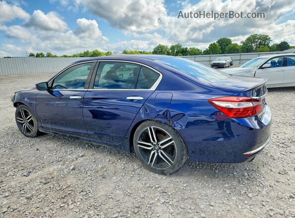 1HGCR2F52GA082210 2016 HONDA ACCORD Blue Tył prawy