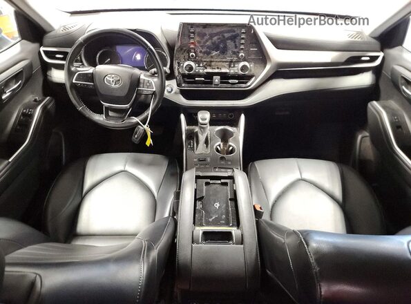 5TDGZRBH0NS197901 2022 TOYOTA HIGHLANDER Gray Սարքավորումների վահանակի տեսք