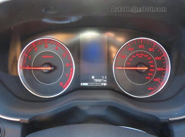 4S3GKAL65H3600781 2017 SUBARU IMPREZA Серебряный Вид щитка приборов