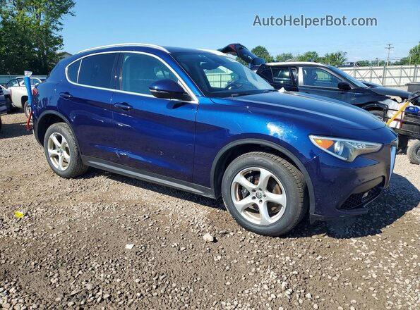 ZASFAKAN6J7B81313 2018 ALFA ROMEO STELVIO Blue Դիմացի տեսք