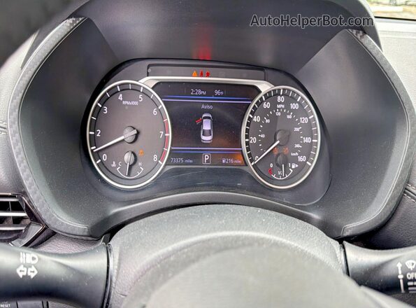 3N1AB8CVXMY301474 2021 NISSAN SENTRA Burgundy Vista del cuadro de instrumentos