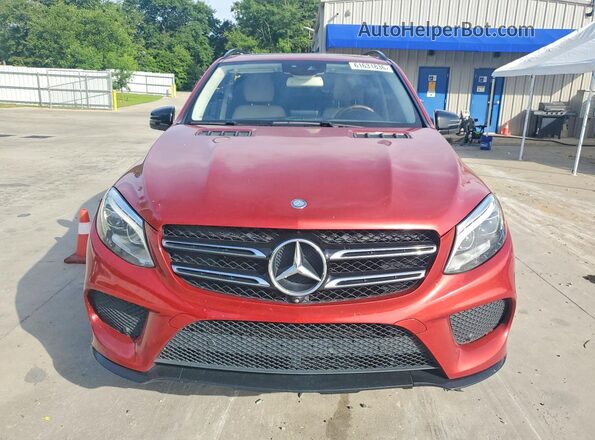 4JGDA5JB7HA826888 2017 MERCEDES-BENZ GLE Red Widok z tyłu