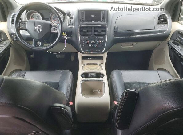 2C4RDGCG1HR673734 2017 DODGE GRAND Белый Вид щитка приборов