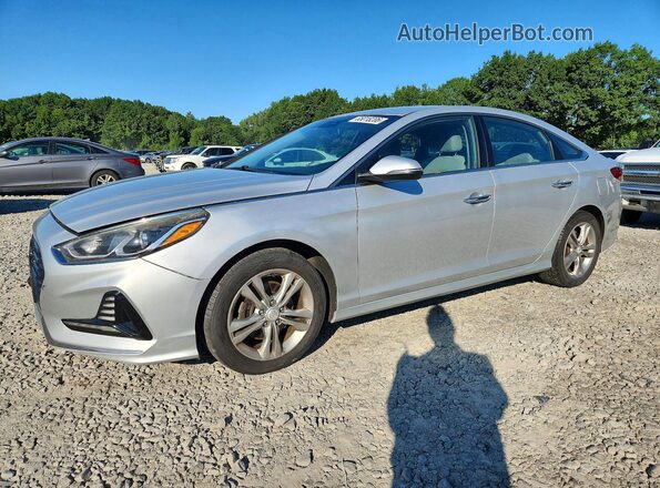 5NPE34AF5JH606485 2018 HYUNDAI SONATA Silver Rear left