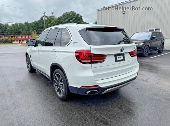 5UXKT0C55J0W02707 2018 BMW X5 White Задня права чверть