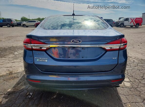 3FA6P0PU9JR105772 2018 FORD FUSION Blue Front interior view