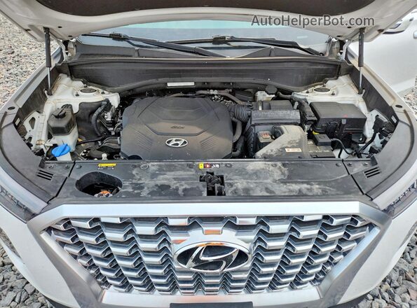 KM8R4DHE5LU126236 2020 HYUNDAI PALISADE White Widok komory silnika