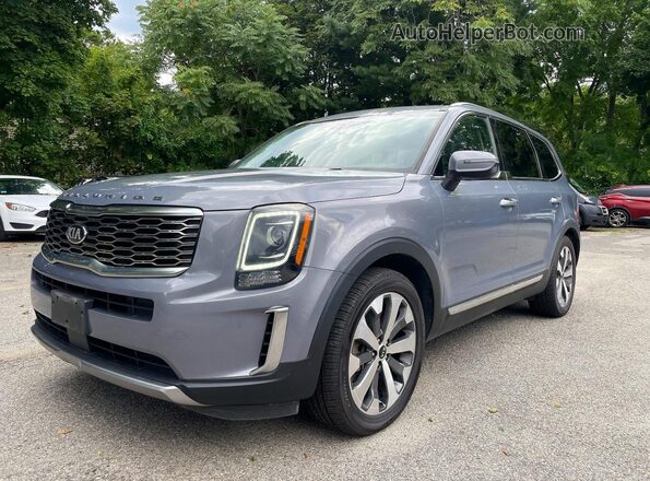 5XYP3DHC1LG053896 2020 KIA TELLURIDE Серебряный Задняя левая четверть