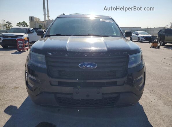 1FM5K8AT3HGC35594 2017 FORD EXPLORER Black Widok z tyłu