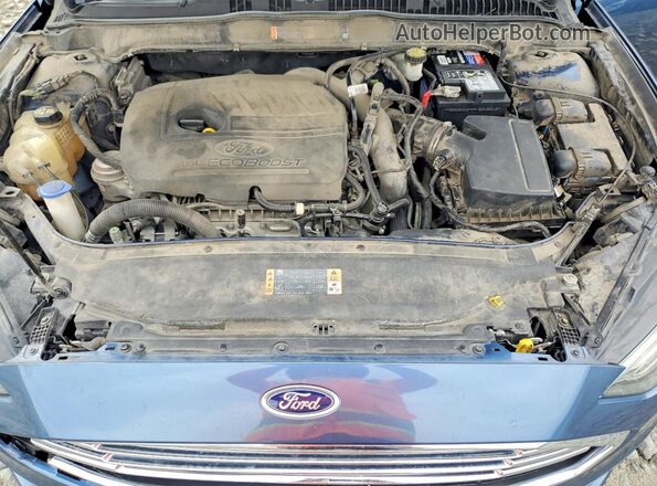 3FA6P0HD8JR179876 2018 FORD FUSION Blue Widok komory silnika