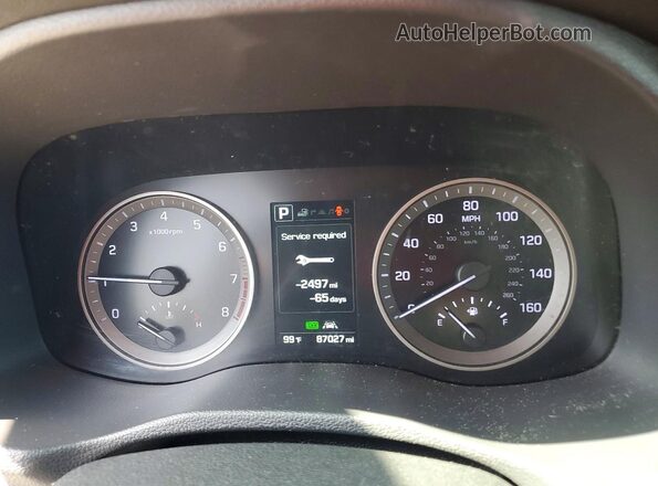 KM8J3CA24GU123571 2016 HYUNDAI TUCSON Black უკანა სავარძლების ხედი