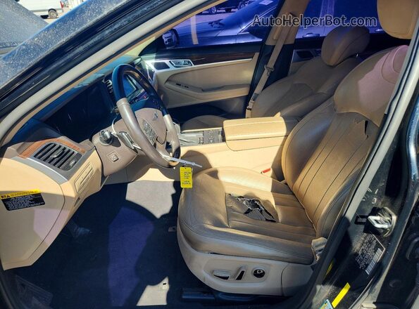 KMHGN4JE7HU167375 2017 GENESIS G80 Черный Вид панели приборов