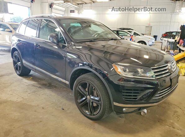 WVGRF7BPXHD001438 2017 VOLKSWAGEN TOUAREG Black Vista frontal