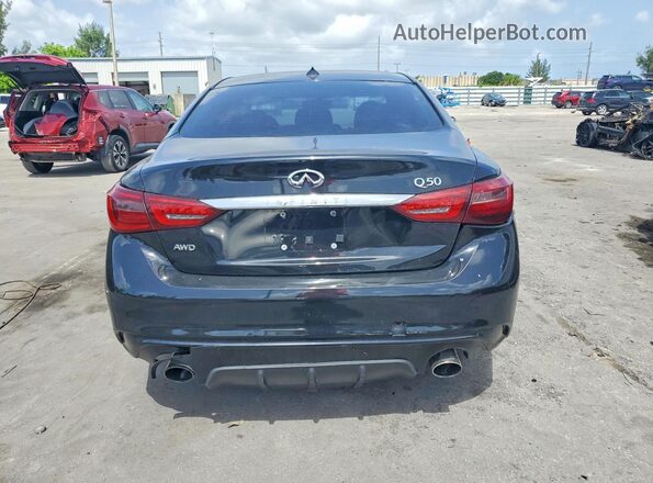 JN1EV7AP9GM555403 2016 INFINITI Q50 Black Սալոնի դիմացի տեսք