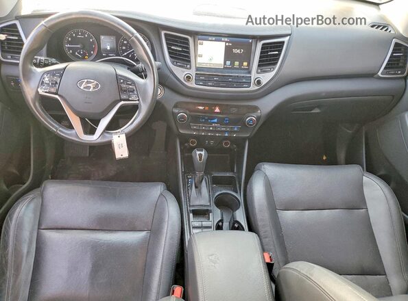 KM8J33A22JU789934 2018 HYUNDAI TUCSON Black Widok zestawu wskaźników