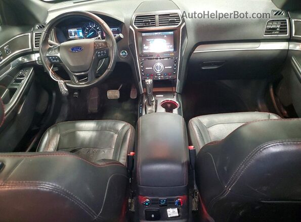 1FM5K8GT0GGD28353 2016 FORD EXPLORER Gray ხელსაწყოთა პანელის ხედი