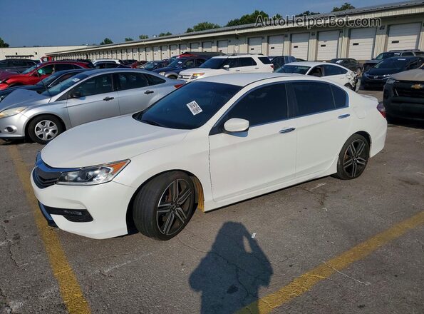 1HGCR2F10HA053030 2017 HONDA ACCORD Белый Задняя левая четверть