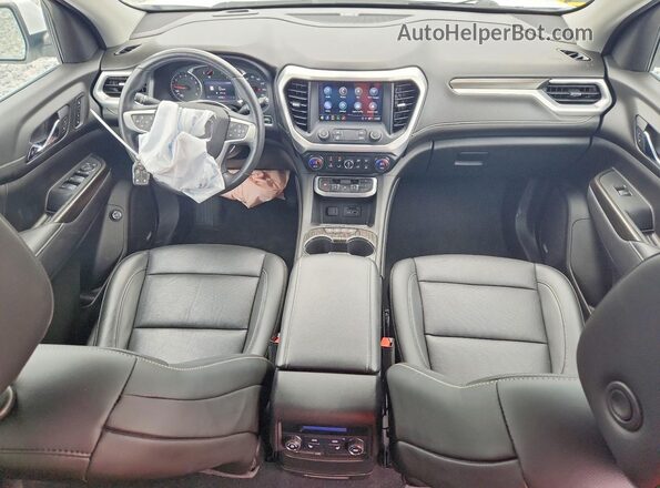 1GKKNMLS5MZ202627 2021 GMC ACADIA White Widok zestawu wskaźników