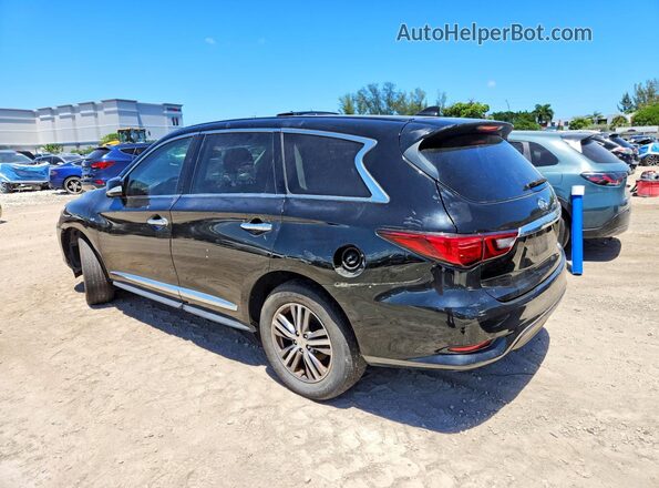 5N1DL0MN1KC568883 2019 INFINITI QX60 Black უკანა მარჯვენა