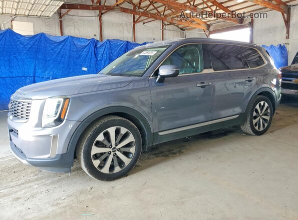 5XYP6DHC7LG038908 2020 KIA TELLURIDE Silver Trasero izquierdo