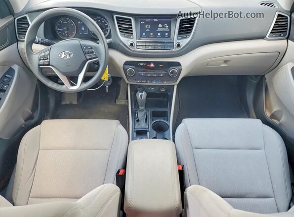 KM8J3CA42JU603486 2018 HYUNDAI TUCSON White Вид щитка приладів