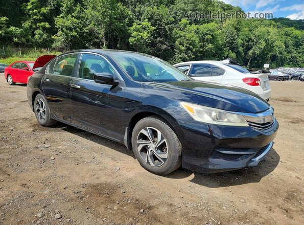 1HGCR2F33GA057928 2016 HONDA ACCORD Black Widok z przodu