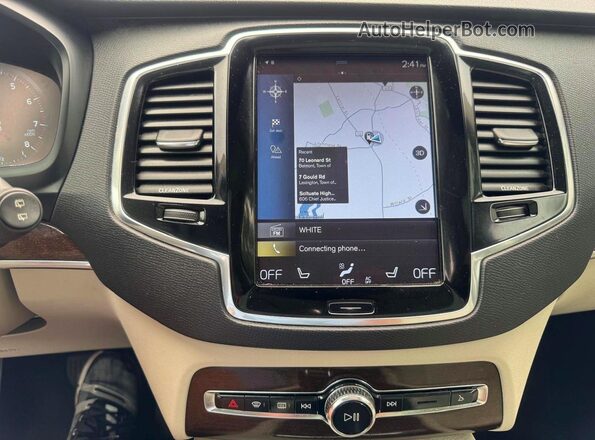 YV4A22PK1G1064812 2016 VOLVO XC90 Белый Вид задних сидений