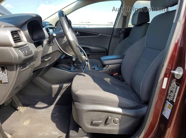 5XYPGDA50HG321540 2017 KIA SORENTO Maroon Առջևի վահանակի տեսք