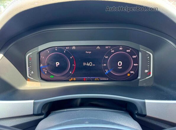 1V2RR2CA3KC579496 2019 VOLKSWAGEN ATLAS White ხელსაწყოთა პანელის ხედი