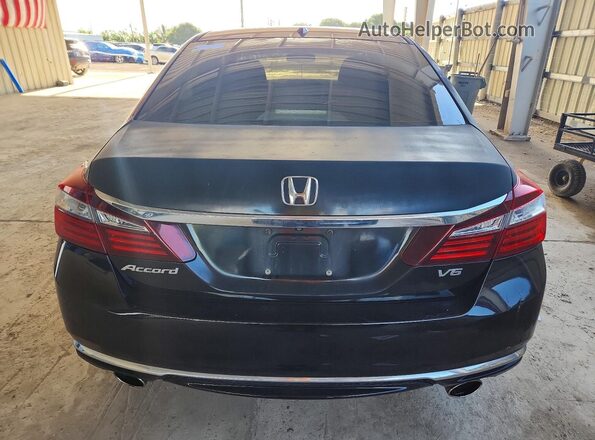 1HGCR3F80HA025408 2017 HONDA ACCORD Black Vista interior delantera