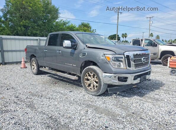 1N6BA1F24HN509508 2017 NISSAN TITAN Gray Vista frontal
