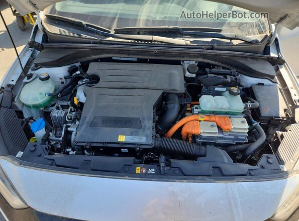 KMHC85LC6KU124614 2019 HYUNDAI IONIQ Silver ძრავის განყოფილების ხედი