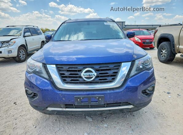 5N1DR2MM4JC649103 2018 NISSAN PATHFINDER Blue Rear view