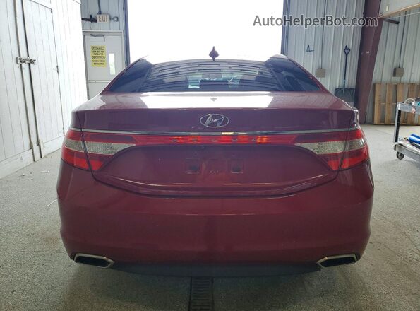 KMHFG4JG8GA505549 2016 HYUNDAI AZERA Красный Вид салона спереди