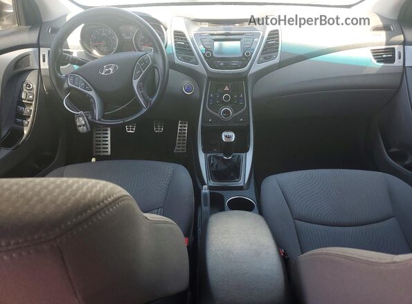 KMHDH4AH4GU535305 2016 HYUNDAI ELANTRA Silver Սարքավորումների վահանակի տեսք