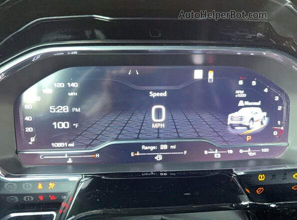 3GTPHCED3NG548422 2022 GMC SIERRA White Instrument cluster view
