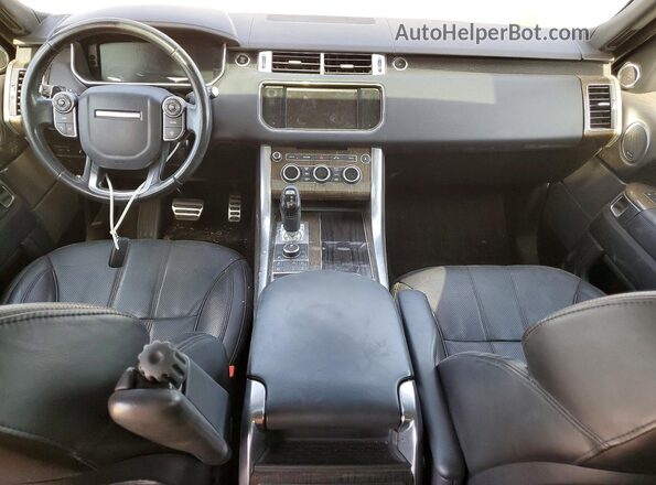 SALWR2EF7GA543996 2016 LAND ROVER RANGE Black ხელსაწყოთა პანელის ხედი