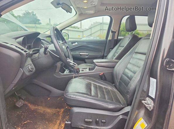 1FMCU9HD6JUB09467 2018 FORD ESCAPE Gray Вид панелі приладів