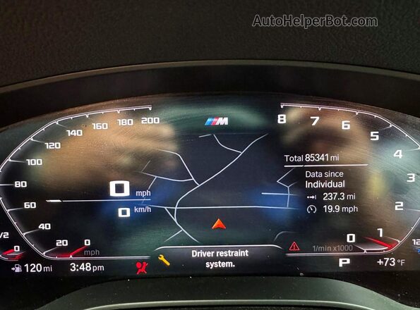 WBAJR3C06LCD80214 2020 BMW 5 SERIES Two Tone Առջևի վահանակի տեսք