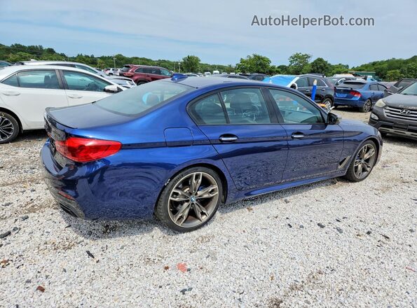 WBAJB9C59JB049338 2018 BMW M5 Синий Передняя правая четверть
