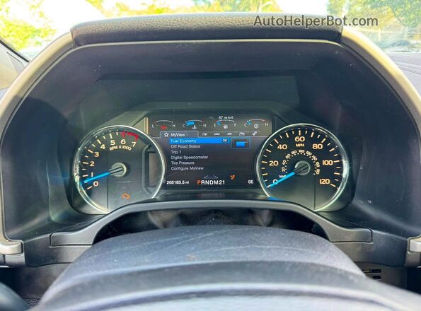 1FTEW1EF4HFA21904 2017 FORD F150 Black Dashboard view